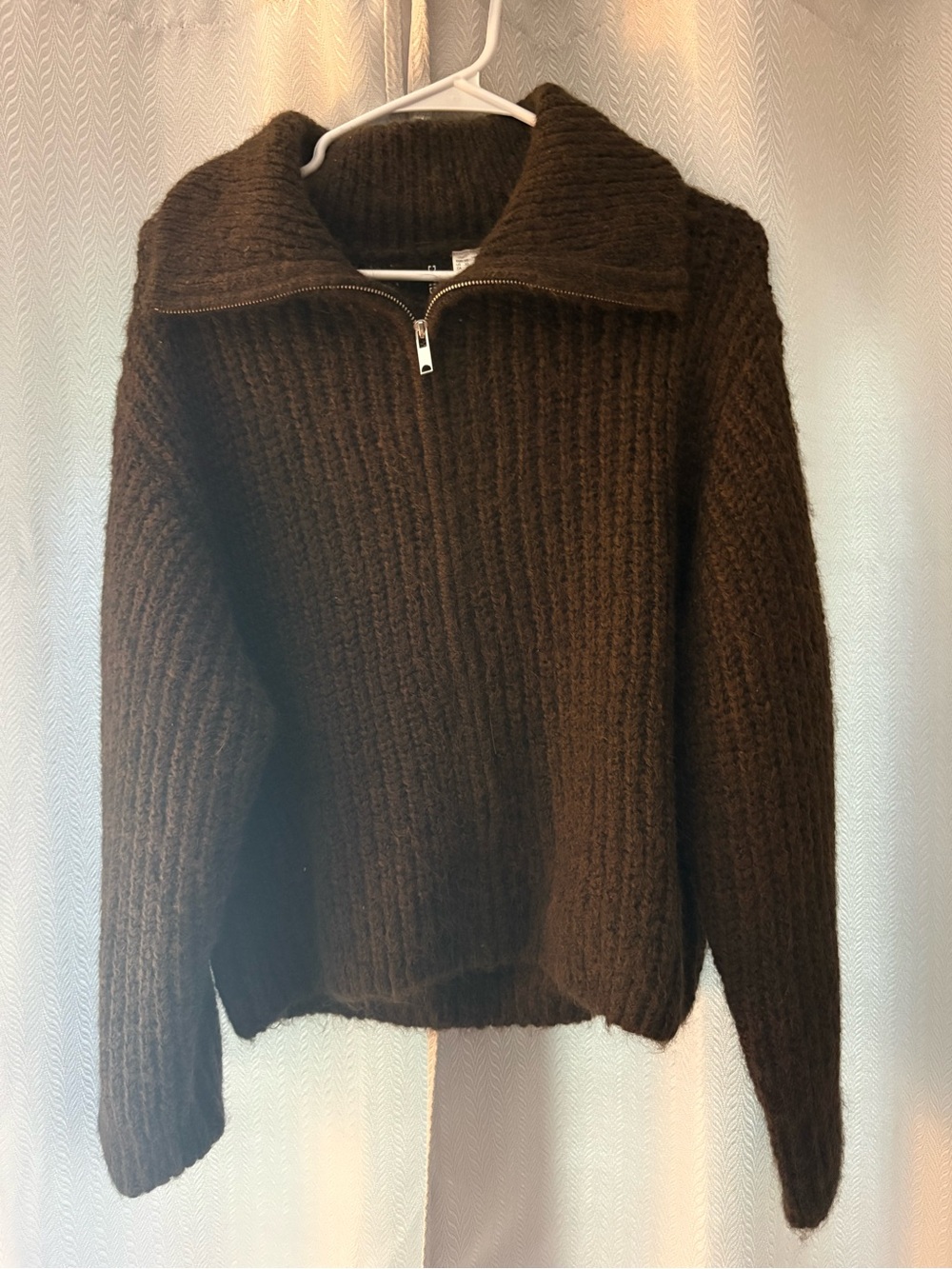 H&M Brown Zip Women's Sweater